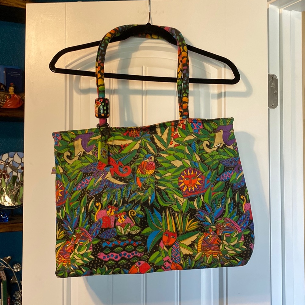 Vintage Laurel Burch tote bag